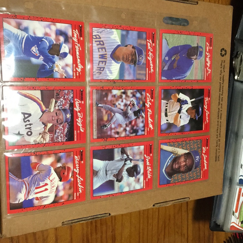 1990 Donruss baseball error cards shoot me an offer